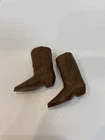 Vintage Barbie Ken Rally Gear Cowboy Boots - Brown - Made in Korea