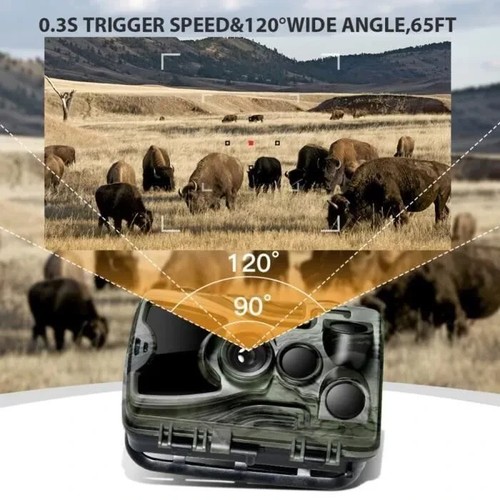 Caméra Chasse Piège Photographique Animalière Vision Nocturne Etanche 5000mAh - Photo 3/4
