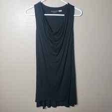 Alice + Olivia Base Drape Front Racerback Tank Dress-Size XS