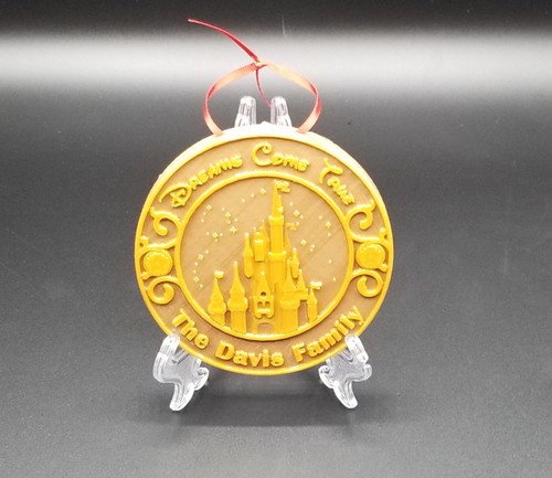 Personalized Family Name Main Street Disney Castle Inspired Christmas Ornament - Picture 10 of 10