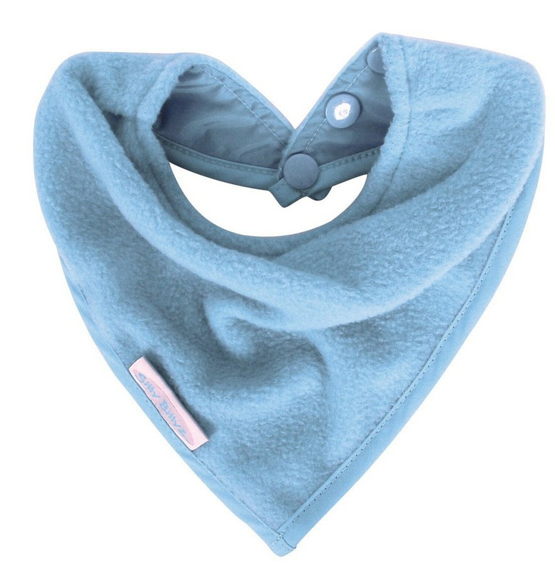 Silly Billyz Toweling Bandana Bib, Sky Blue