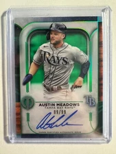 K231,295 - 2022 Topps Tribute Autographs Green #TAAM Austin Meadows #/99 Auto
