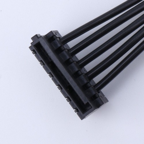 Power Modular Cable 6pin To x4 Elbow Black Flat Cable PCIE 6P Module Cable - Afbeelding 5 van 8