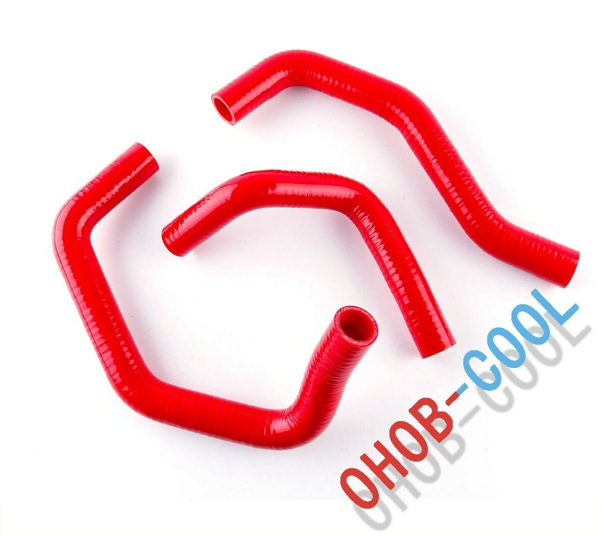 ☺️ Red Silicone Coolant Radiator Hose For 2003-2008 Kawasaki