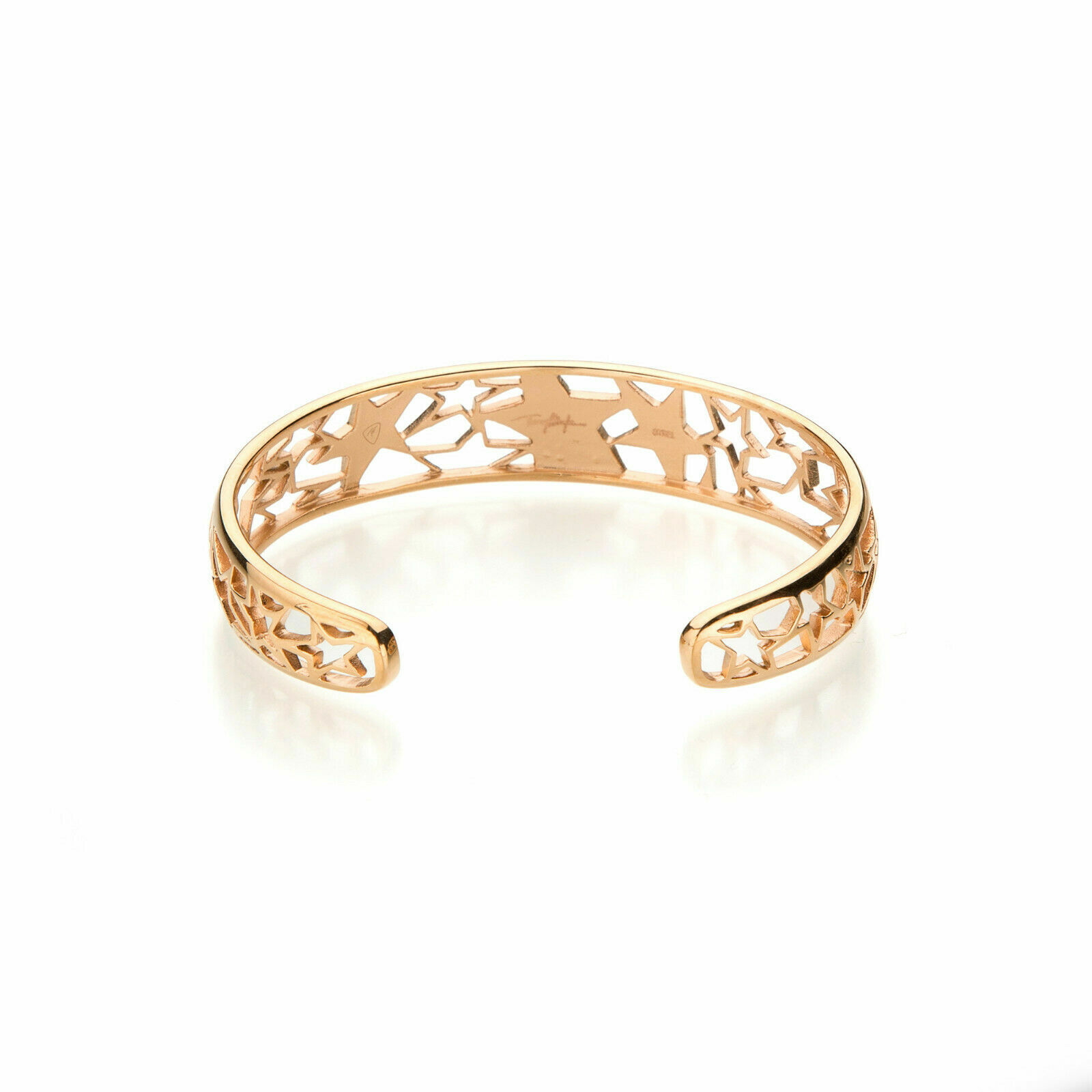 Bracelet gourmette étoile Thierry Mugler plaqué or rose avec cristaux zirconium T11204PZ - 3