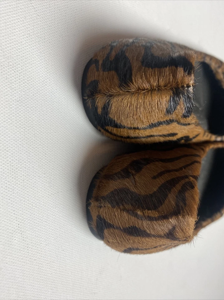 Corkys Tiger Animal Print Calf Hair Leather Ballet Flat Shoes Sz 6.5/7/37 - Image 3 of 4