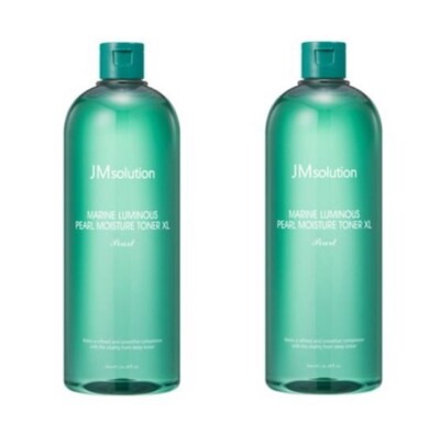 JMsolution Marine Luminous Pearl Moisture Toner XL | 600ml x 2 | Deep Hydration