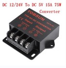 12V 24V to 5V Buck Converter DC-DC Voltage Regulator Step Down Reducer 15A 75W