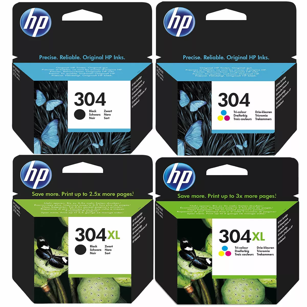 Original HP 304 304XL Black Colour Ink Cartridges For ENVY 5032 Printer