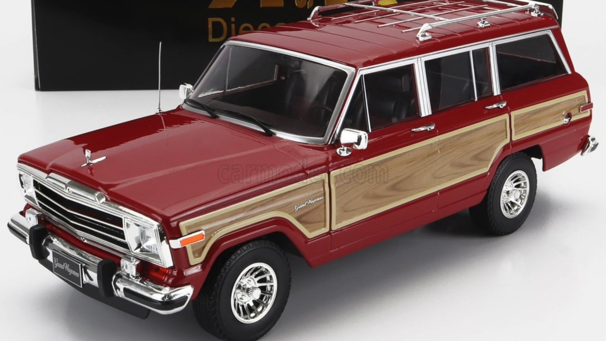 KK-Scale 1/18 Jeep Grand Wagoneer 1989 Red Wood KKDC181112 KK-Scale 1/18 Jeep Grand Wagoneer 1989 Red Wood KKDC181112