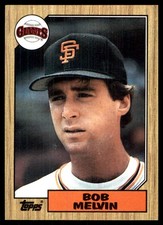 Bob Melvin 1987 Topps #549 Giants MLB READ FREE SHIPPING AutographDen