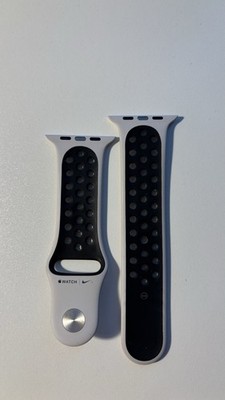 Apple Watch Nike Sport Band 42mm White Black Replacement Strap S/M