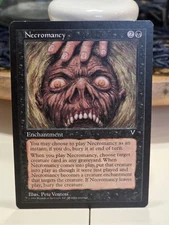 Necromancy Vintage MTG Magic the Gathering U Visions  Nrmt