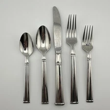 Lenox Andorra  5 piece Place Setting - 18/8 Korea Flatware - Look at Pictures