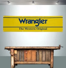 WRANGLER 2' X 8' BANNER FLAG THE WESTERN ORIGINAL