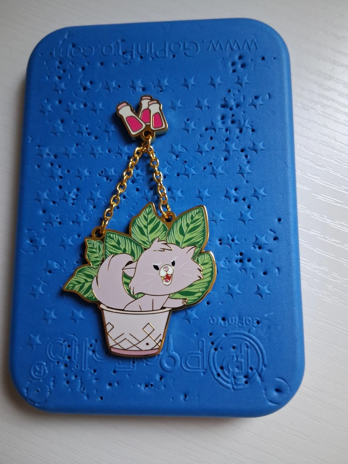Disney Box Lunch Exclusive Yzma as Cat with Potion Cat Plant Pin