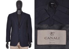 Great RRP1995 Mens Canali 1934 Blazer 44US/UK 54IT Blue Cashmere  Wool