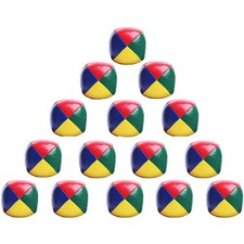 Jonglierbälle Set 15 Stück farbig, Anfänger, Kinder, Jonglieren, Outdoor, Ges...