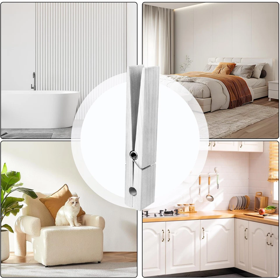 Riesiger Wäscheklammer-Handtuchhalter, große Badezimmer-Handtuchhalter-Clips, - Bild 3 von 4