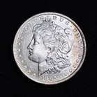 1882-O Morgan Silver Dollar BU - Rainbow Toned - Standard Oil Trust Year |#K74|