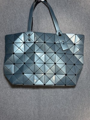 Large Geometric Light Blue Handbag Purse Triangle Square