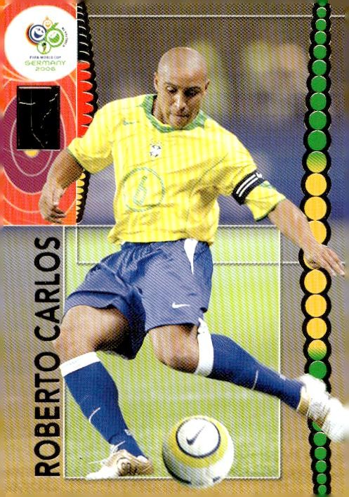 2006 Panini World Cup Soccer #56 Roberto Carlos Card Team Brazil