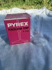 PYREX FLAMEWARE 6 CUP COFFEEPOT CLEAR GLASS STEM PUMP FOR 7756 POT BRAND NEW BOX
