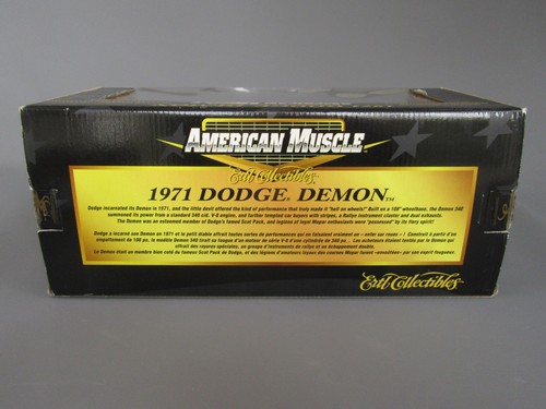 D77 Caja Vacía ERTL American Muscle Dodge Demon 1971 Embalaje Original 1/18 - Picture 7 of 12