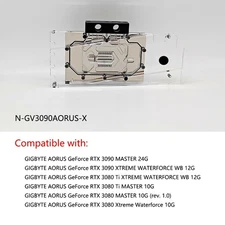 GPU Water Block For GIGABYTE AORUS RTX3090/RTX3080Ti MASTER/XTREME WATERFORCE WB