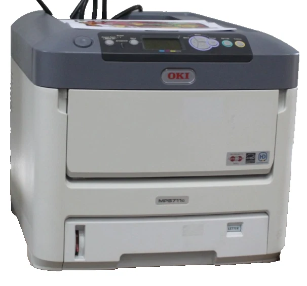OKI DATA MPS711c Printer, 37712 Page Count, with Power Cord - Image 3 of 4