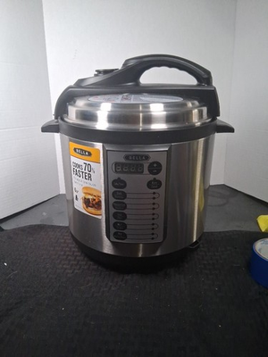 #ad Bella 6qt Electric Pressure Cooker Stainless Steel 10 Digital Functions $40.00