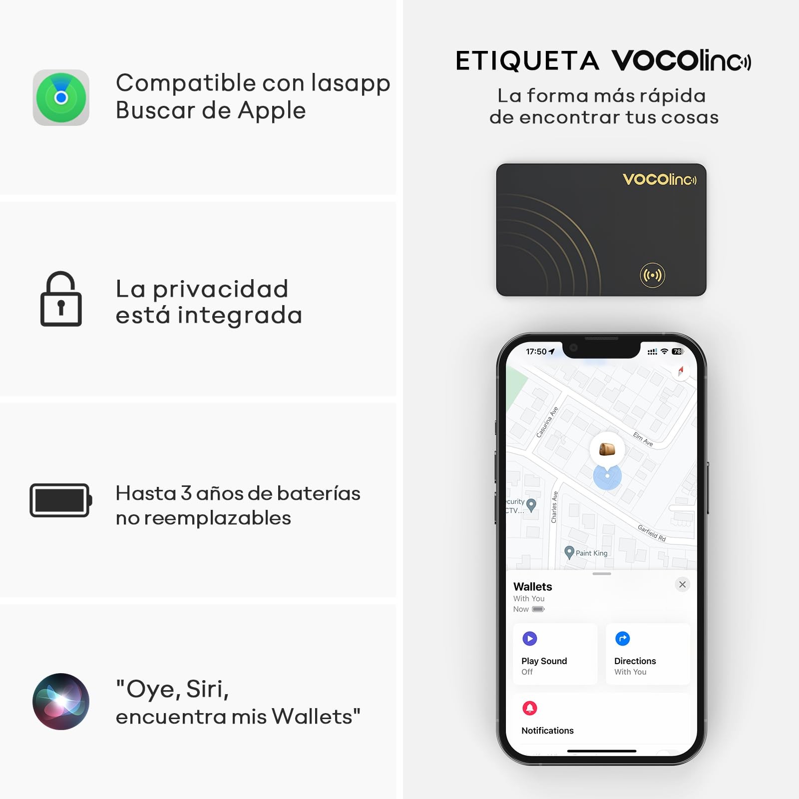 Traceur de portefeuille de précision 1.6mm compatible Apple Localiser - 2