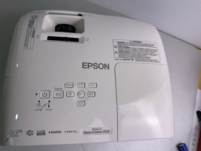 Epson PowerLite Home Cinema 2030 3LCD Projector 2000 HDMI USB