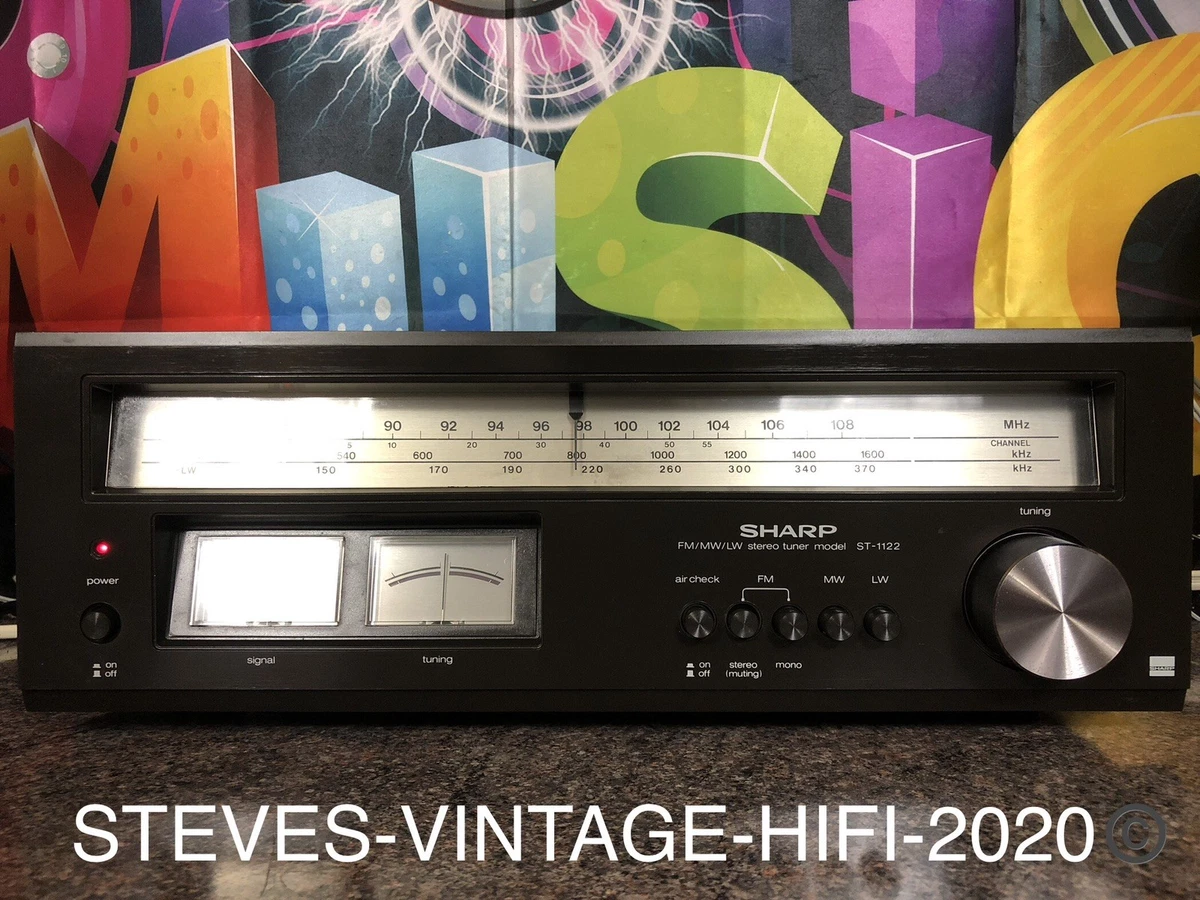 Sintonizador estéreo Sharp ST-1122 FM/MW/LW 1979 RARO REPARADO CASI COMO NUEVO L@@K P+P GRATIS.!