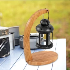 Camping Lantern Stand Lantern Pole Hanger Wood Lightweight and Multifunctional
