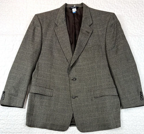 Cappotto sportivo vintage Burberrys uomo 42R marrone pied de poule blazer giacca Burberry