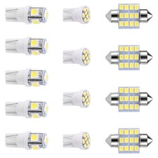 13pcs White Led Car Interior Light Kit Dome Map License Plate Bulbs 6000k 13pcs White Led Car Interior Light Kit Dome Map License Plate Bulbs 6000k