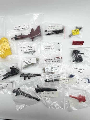 VTG Hasbro G1 Weapons & Parts Original Accessories 20+ PCS