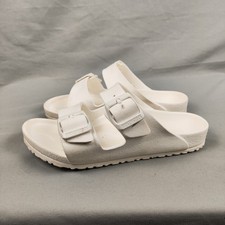 Birkenstock Arizona EVA Sandals Kids Size 2 White Slide Double Strap Summer
