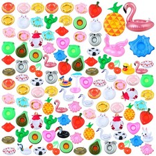 102 Pcs Inflatable Drink Holders with Air Pump Inflatable Drink Floats Drink ...