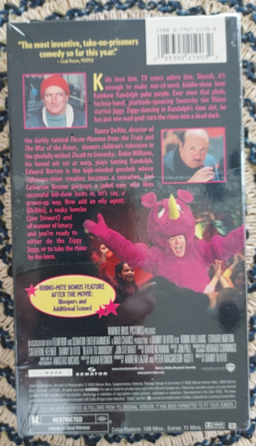 Death to Smoochy - VHS - Robin Williams - Edward Norton - Danny DeVito - Picture 3 of 9