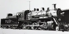 Vintage Black & White Photo Locomotive 723 Harold K Vollrath Print 1906