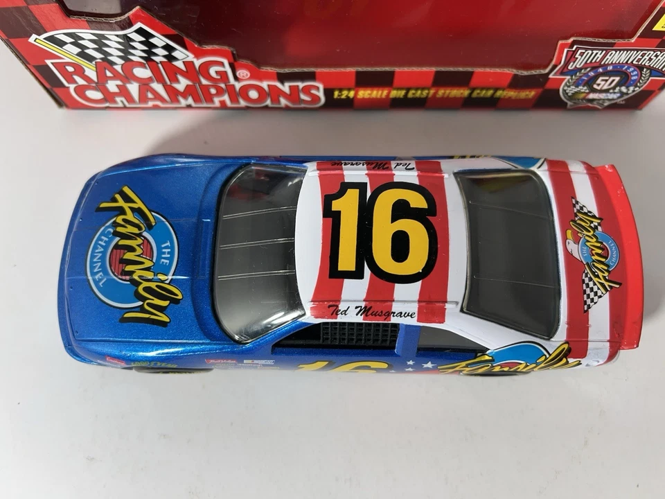 Ted Musgrave #16 1992 Racing Champs 1:24 Die-Cast NASCAR The Family Channel B9 - Image 4 of 4