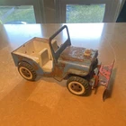 Vintage Tonka Jeep Snow Plow Pressed Steel Toy Original Patina Parts/Restore