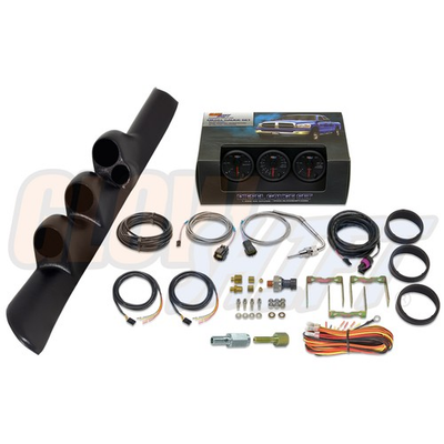 #ad B7 Boost EGT Fuel PSI Gauges Triple Pod w Speaker for 98 02 Dodge Ram Cummins $369.99