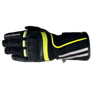 Frank Thomas Konya Motorcycle Gloves Black Neon Yellow