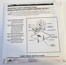 Halo L1973SL Canopy Adapter 120V Silver – New Open Box – Cooper Lighting