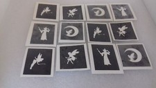 10 - 400 fairy mini stencils for glitter tattoos / airbrush fairies Tinkerbell