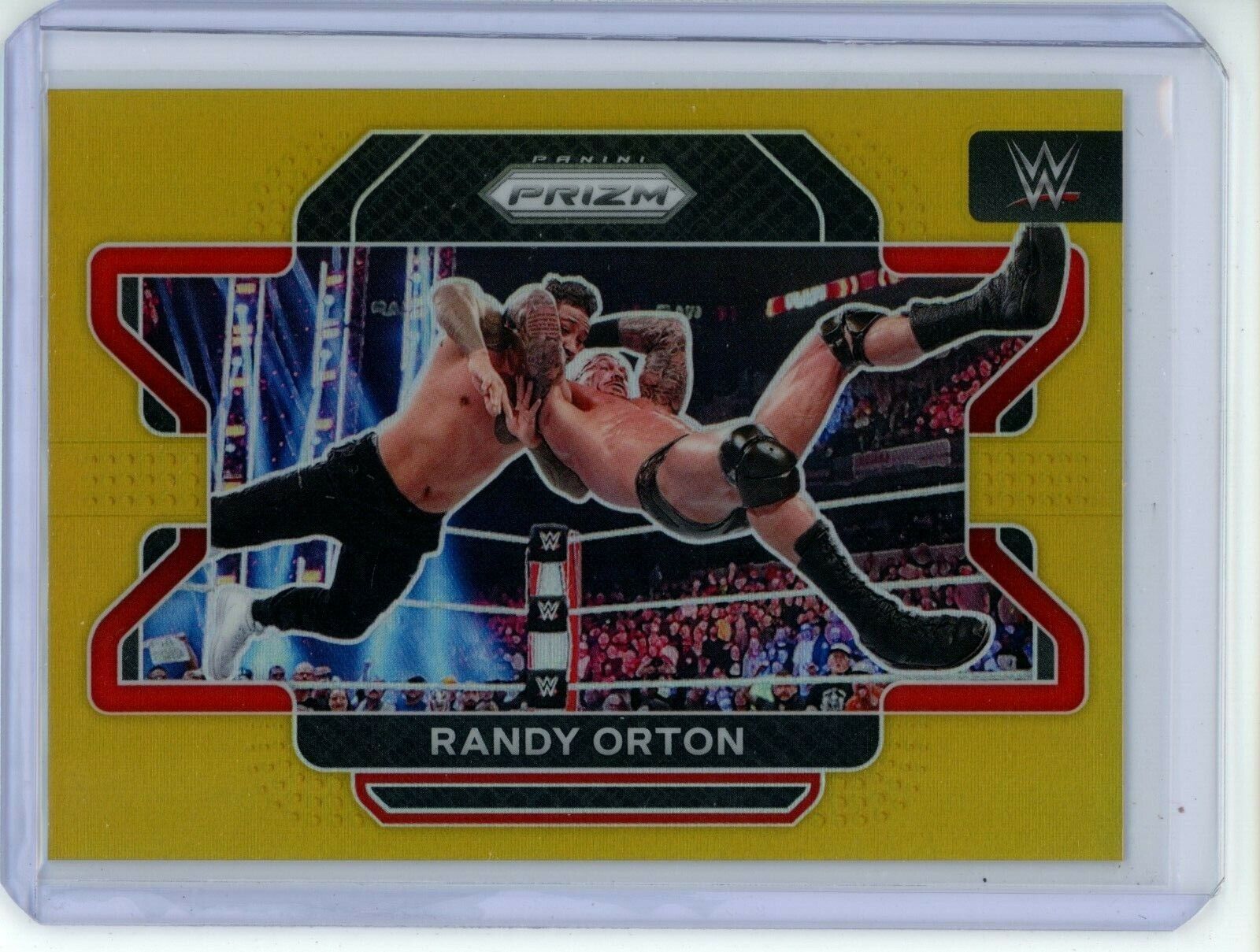 Image 1 - 2022 Prizm WWE RANDY ORTON #78 Gold Prizm /10 Raw 1st Year Prizm