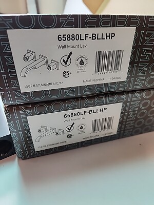 Brizo 65880LF-BLLHP Siderna Bathroom Faucet, Includes Solar Gray Glass Handles.